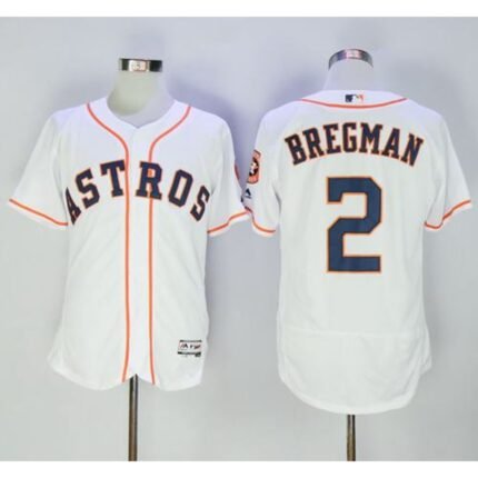 Astros #2 Alex Bregman White Flexbase Authentic Collection Stitched MLB Jersey