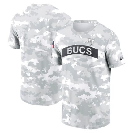 Men's Tampa Bay Buccaneers Nike Arctic Camo 2024 Salute To Service Performance T-Shirt
