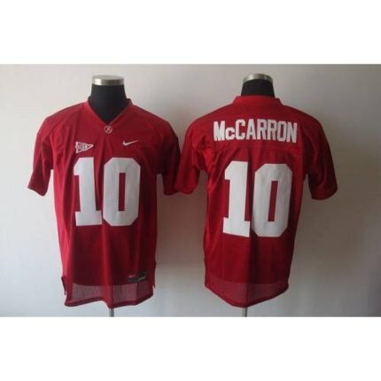 Crimson Tide #10 AJ McCarron Red Stitched NCAA Jersey