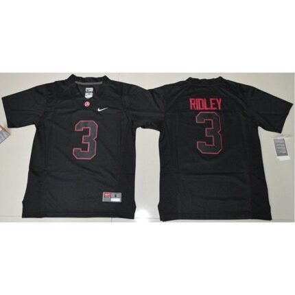 Crimson Tide #3 Calvin Ridley Blackout Limited Stitched Youth NCAA Jersey