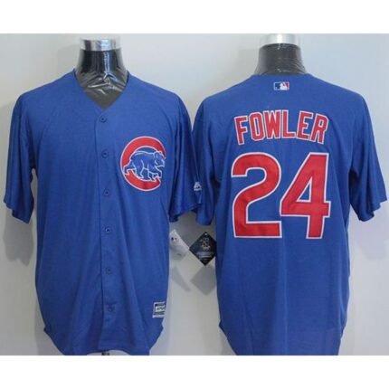 Cubs #24 Dexter Fowler Blue New Cool Base Stitched MLB Jersey