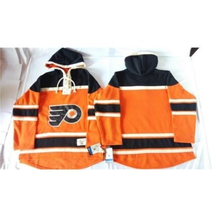 Flyers Blank Orange Sawyer Hooded Sweatshirt Stitched NHL Jersey