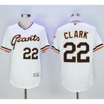 Giants #22 Will Clark White Flexbase Authentic Collection Cooperstown Stitched MLB Jersey
