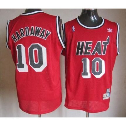 Heat #10 Tim Hardaway Red Throwback Stitched NBA Jersey