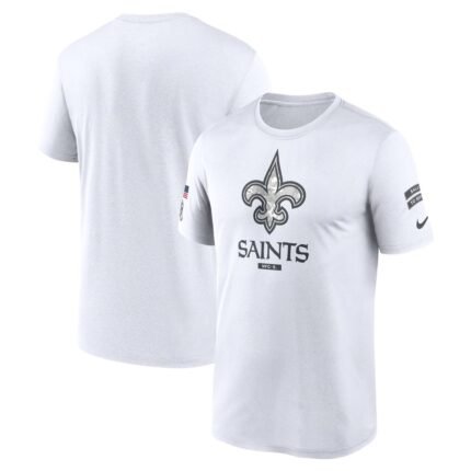 Men's New Orleans Saints Nike White 2024 Salute To Service Legend Performance T-Shirt