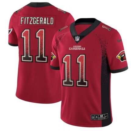 Men's Arizona Cardinals #11 Larry Fitzgerald Red 2018 Drift Fashion Color Rush Limited Stitched NFL Jersey
