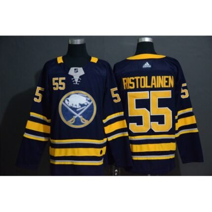 Men's Buffalo Sabres #55 Rasmus Ristolainen Navy Stitched NHL Jersey