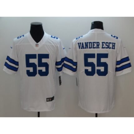 Men's NFL Dallas Cowboys #55 Vander Esch White 2018 Draft Vapor Untouchable Limited Stitched Jersey