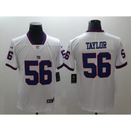 Men's New York Giants #56 Lawrence Taylor White 2018 NFL Color Rush Limited Stitched Jersey