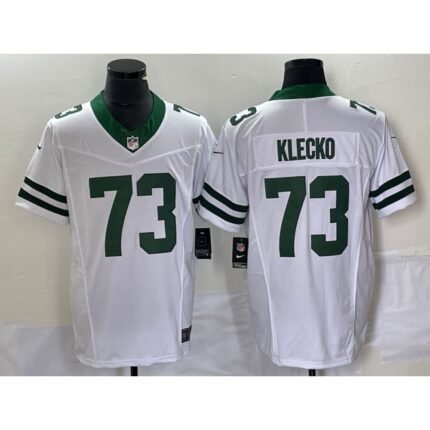 Men's New York Jets #73 Joe Klecko White 2023 F.U.S.E. Vapor Limited Throwback Stitched Football Jersey