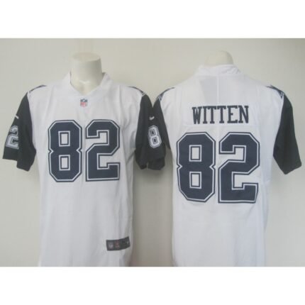 Men's Nike Cowboys#82 Jason Witten White Limited Rush Stitched NFL Jersey