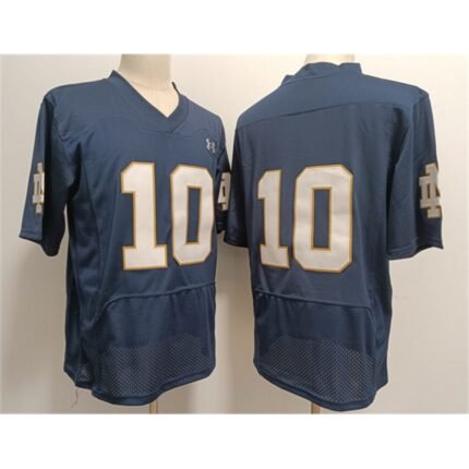 Men's Notre Dame Fighting Irish  #10 Sam Hartman Navy Stitched Jersey