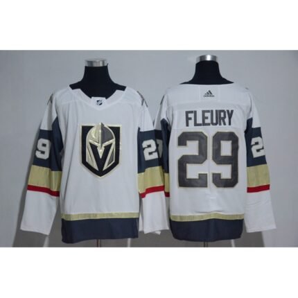 Men's Vegas Golden Knights #29 Marc-Andre Fleury White Adidas Stitched NHL Jersey