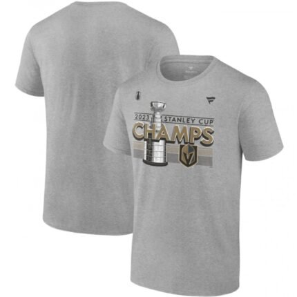 Men's Vegas Golden Knights Heather Gray 2023 Stanley Cup Champions Locker Room T-Shirt