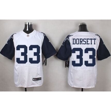 Nike Cowboys #33 Tony Dorsett White Men's Stitched NFL Elite Rush Jersey