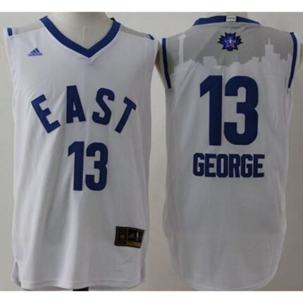 Pacers #13 Paul George White 2016 All Star Stitched NBA Jersey
