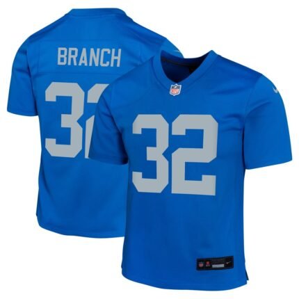 Youth Detroit Lions Brian Branch Nike  Blue Alternate Game Jersey