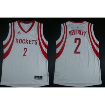 Revolution 30 Rockets #2 Patrick Beverley White Road Stitched NBA Jersey