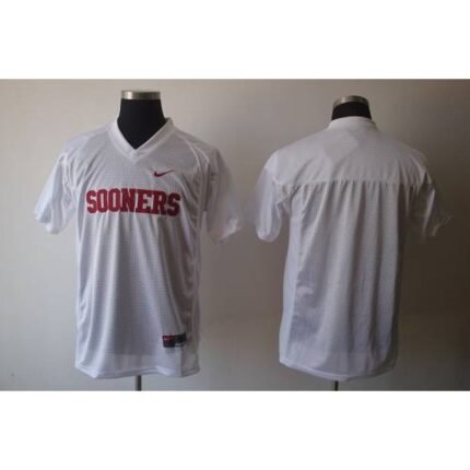 Sooners Blank White Stitched NCAA Jersey