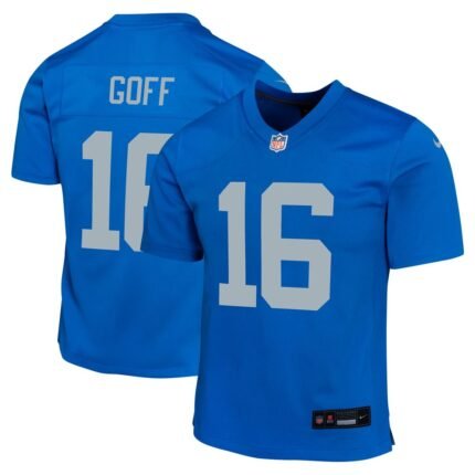 Youth Detroit Lions Jared Goff Nike  Blue Alternate Game Jersey