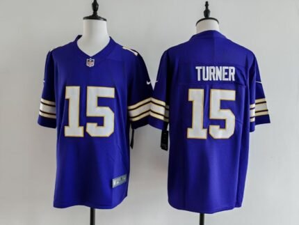 Men's Minnesota Vikings Dallas Turner Nike Jersey - Retro Purple