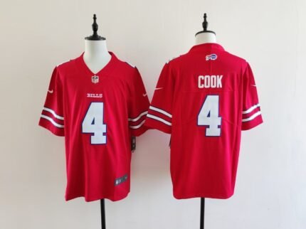 Men's Buffalo Bills James Cook Jersey-Red