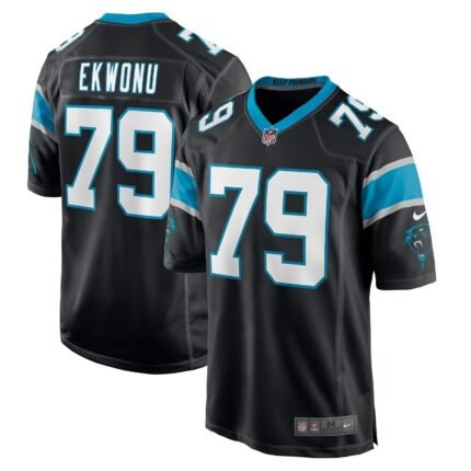 Ikem Ekwonu Carolina Panthers Nike Game Jersey - Black