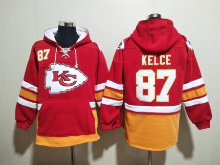 Kansas City Chiefs Hoodie #87 KELCE with Pockets