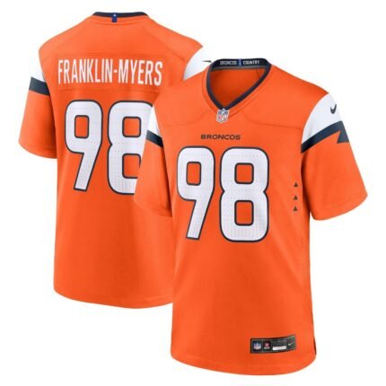 John Franklin-Myers Denver Broncos Nike Team Game Jersey - Orange