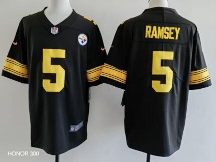 Men's Pittsburgh Steelers Jalen Ramsey Nike Jersey - Black-yellow numbers