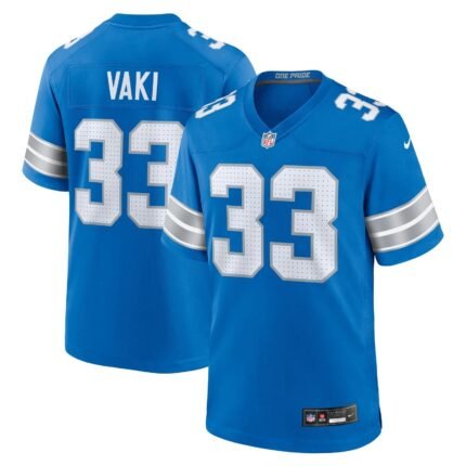 Sione Vaki Detroit Lions Nike Team Game Jersey - Blue