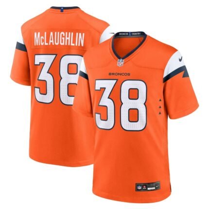 Jaleel McLaughlin Denver Broncos Nike Team Game Jersey - Orange