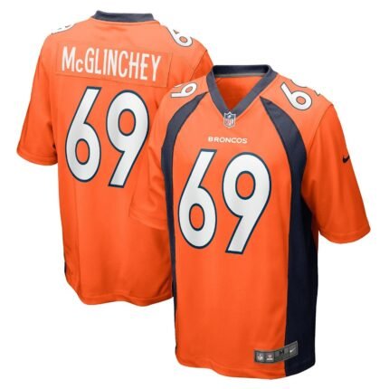Mike McGlinchey Denver Broncos Nike Game Jersey - Orange