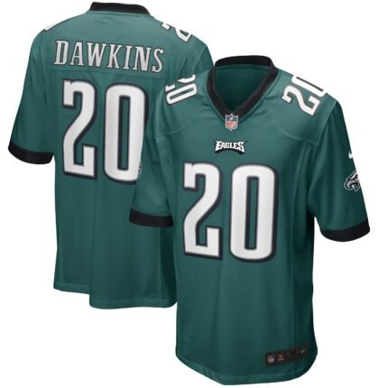 Brian Dawkins Philadelphia Eagles Nike Game Retired Jersey - Midnight Green