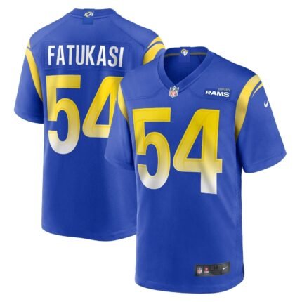 Olakunle Fatukasi Los Angeles Rams Nike Game Jersey - Royal
