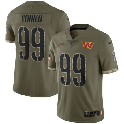 Chase Young Washington Commanders Nike Salute To Service Limited Jersey - Olive