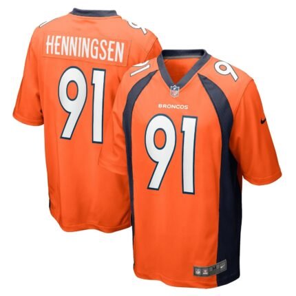 Matt Henningsen Denver Broncos Nike Game Jersey - Orange