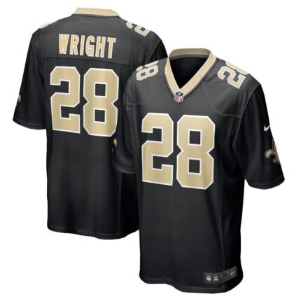 Rejzohn Wright New Orleans Saints Nike Game Jersey - Black