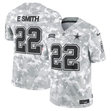 Emmitt Smith Dallas Cowboys Nike 2024 Salute to Service Retired Limited Jersey - Arctic Camo