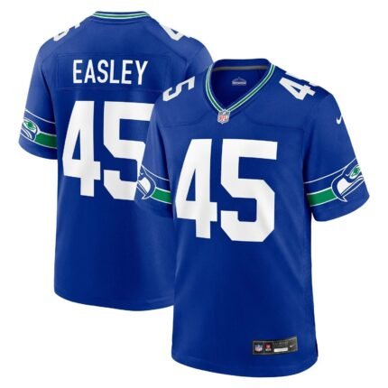 Kenny Easley Seattle Seahawks Nike Throwback Retired Game Jersey - Royal