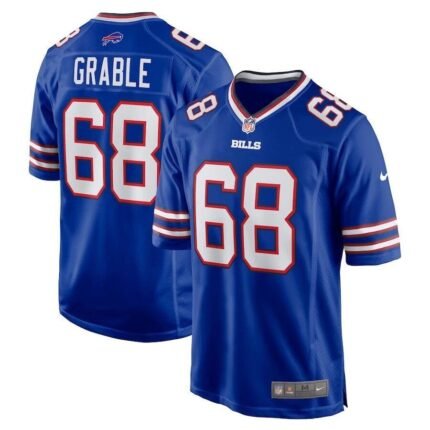 Buffalo Bills Tylan Grable #68 Nike Men's Royal Blue Official NFL Game Jersey