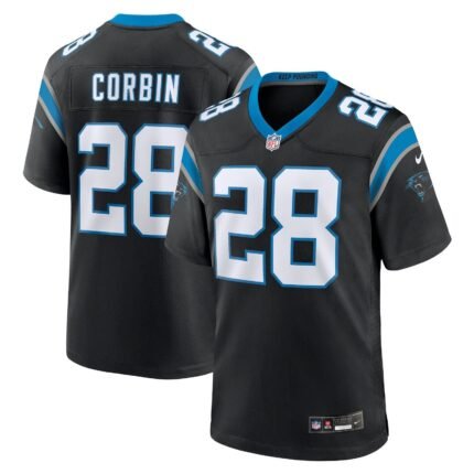 Jashaun Corbin Carolina Panthers Nike Team Game Jersey - Black